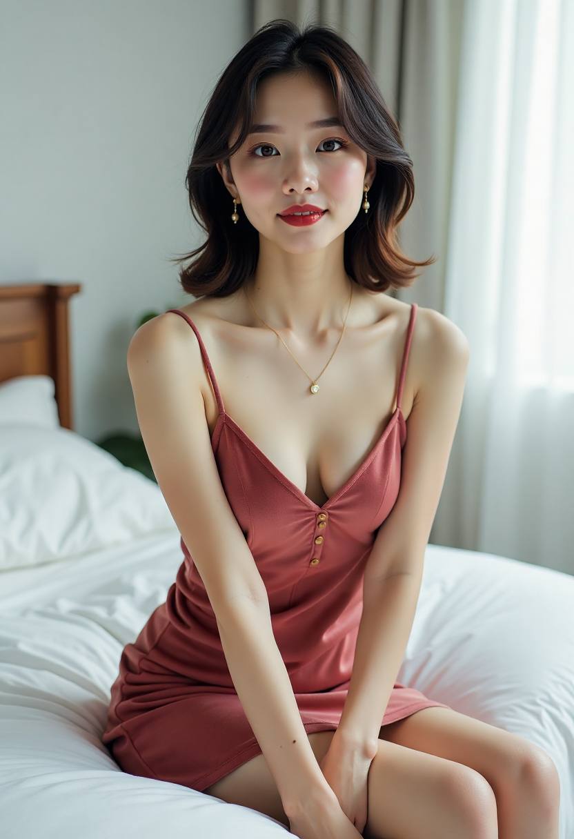 她很漂亮